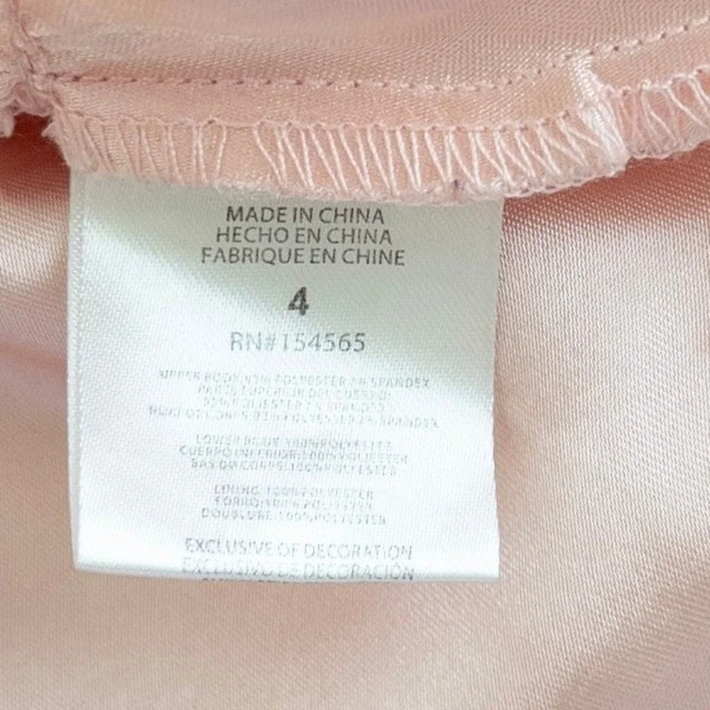 BCBGIRLS‎ Girls Lace Tulle Dress Size 4 Pink Tiered Princess Floral Tea Party